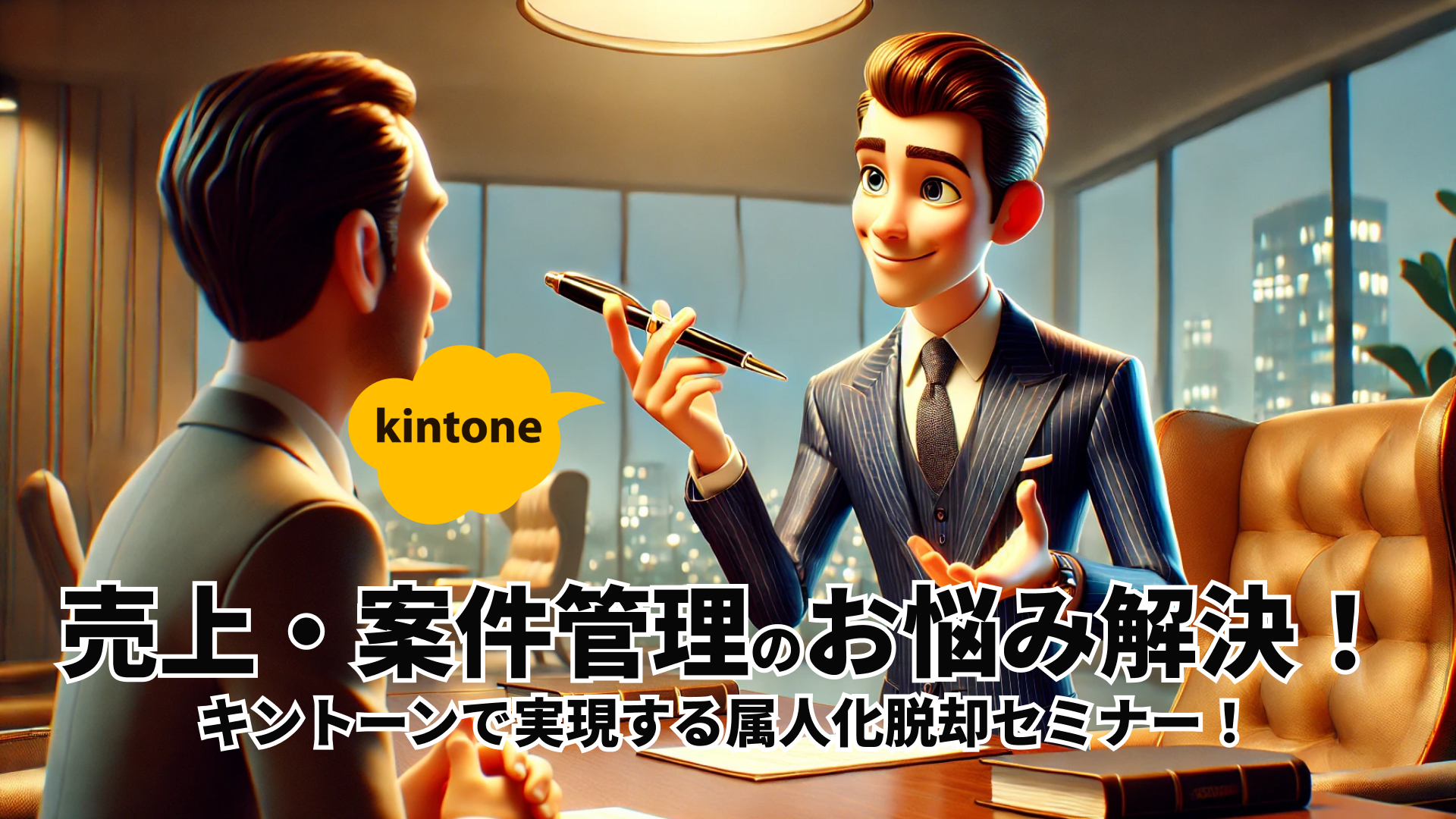 売上・案件管理のお悩み解決!キントーンで実現する属人化脱却セミナー
